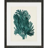 Aqua Coral on Khaki IV 18W x 22H