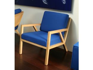 Electric Blue Truss Lounge Chair
