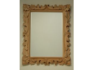 Baroque Carved Wood Acanthus Mirror