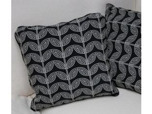 Black and White Vine Pillow