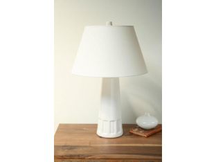 White Cone Ceramic Table Lamp