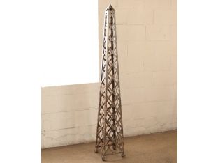 Lattice Pattern Metal Obelisk