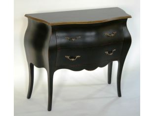 Sideboard Chest in Powder Black with Gold