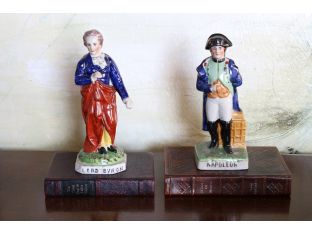 Set of 2 Lord Byron and Napoleon Figurines
