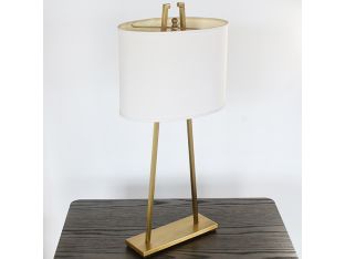 Satin Brass Table Lamp