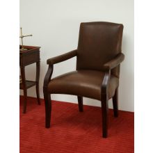 Chestnut Leather Arm Chair