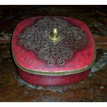 Red Indian Style Tin Box