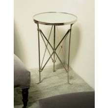 Nickel and Mirror Directoire Table
