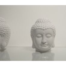 White Porcelain Buddha Head
