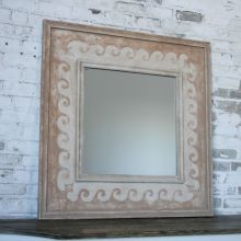 Terracotta Wave Pattern Mirror