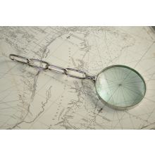 Magnifier with Nickel Chain Handle