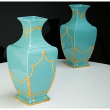 Turquoise Bamboo Vase