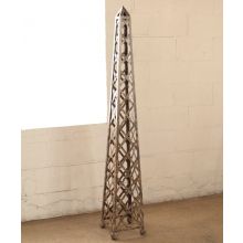Lattice Pattern Metal Obelisk