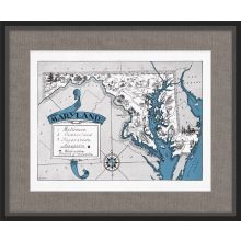 Illustrated Map of Maryland 26W x 21.5H