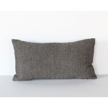 Dark Grey Linen Rectangular Pillow