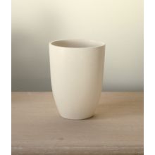 White Porcelain Oval Vase